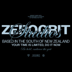 Zerogrit Studios Blue - AS Colour Womens Heavy Tee Design
